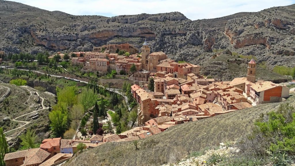 View of Albarracin from the top of the hill.