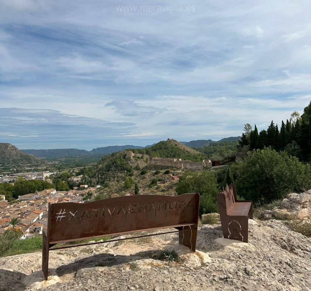 Beautiful viewpoint in Xàtiva.